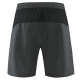 Men Run Shorts Patchwork Training Shorts Zipper Pockets