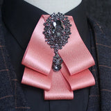 Men's Bow Tie Rhinestone Ribbon British Business Banquet