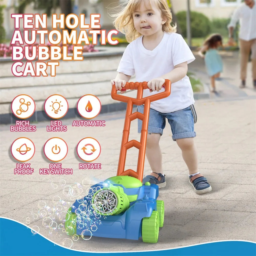 Bubble Blowing Cart Toys Electric Soap Bubble Machine