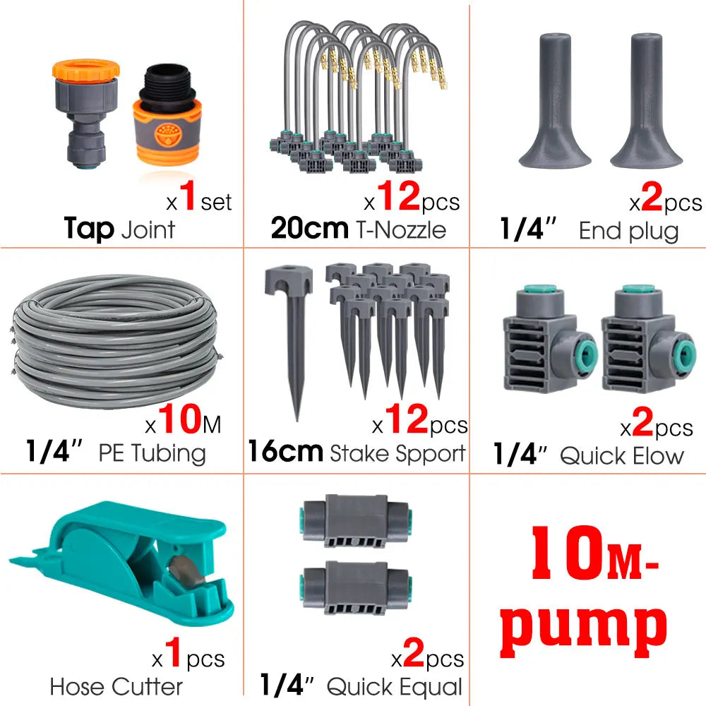 30-5M 360° Brass Spray Nozzle Watering Kit