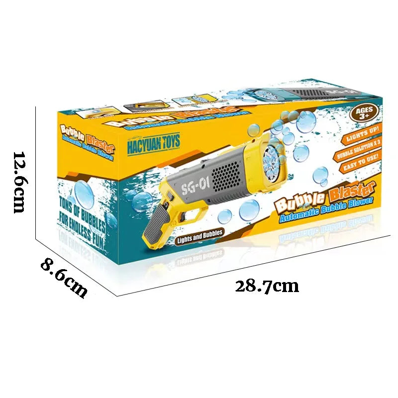 luminous automatic Electric Bubble Gun Gatlin Bubble Gun