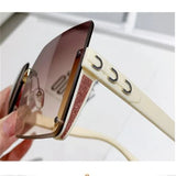 2023 Women's Vintage Small Sunglasses – UV400 Half Frame