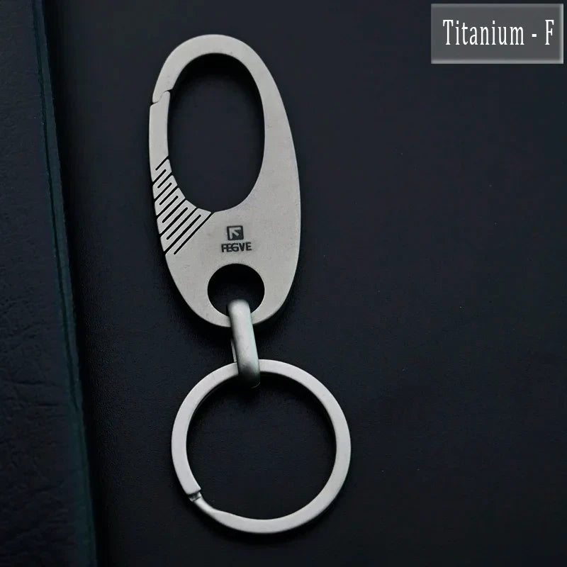 HighEnd Titanium Keychain Luxury Men Car Key Chain