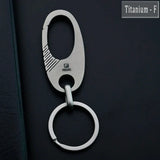 HighEnd Titanium Keychain Luxury Men Car Key Chain