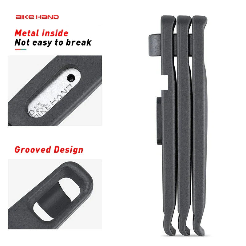 BIKE HAND 3 PCS Tire Lever Steel Core