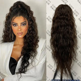 Curly Ponytail Extensions Clip in Synthetic Drawstring Ponytail