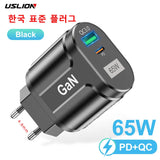 USLION GaN 65W Charger Tablet Laptop Fast Charger