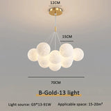 Modern 3D Moon Bubble Chandeliers Children's Room Decor