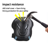 6-Piece Knee Pads Protective Gear Set Sports Knee