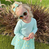 2Pcs/Set Baby Round Sunglasses Children Vintage Sun glasses