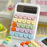 1pc Keyboard Calculator Office 12-digit Mechanical Calculator Cute