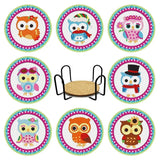 8Pcs DIY Diamonds Painting Coaster Animal Flower Non-slip