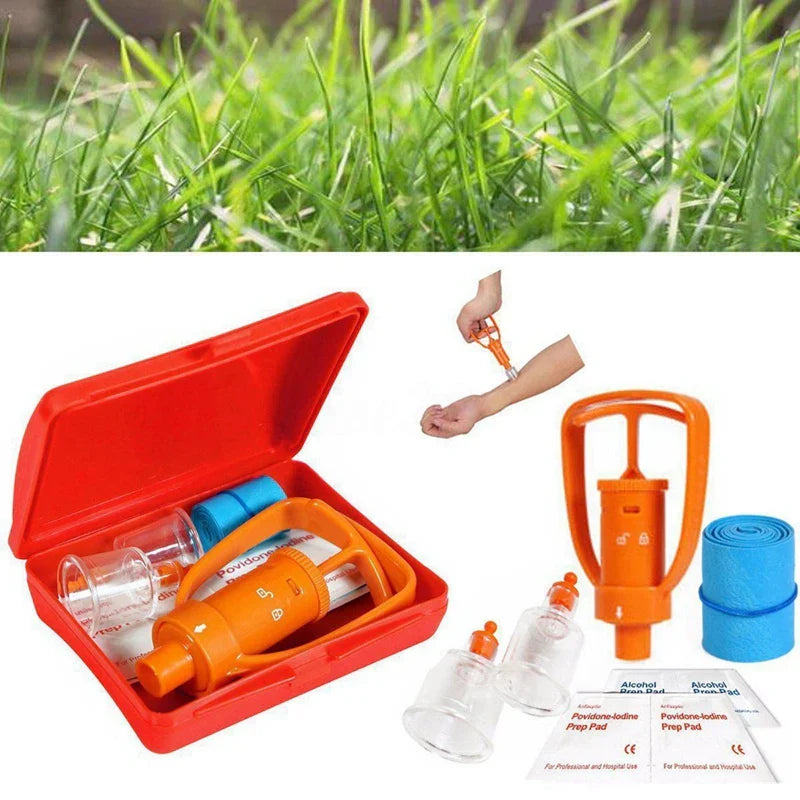 4X Venom Extractor Pump First Aid Safety Kit