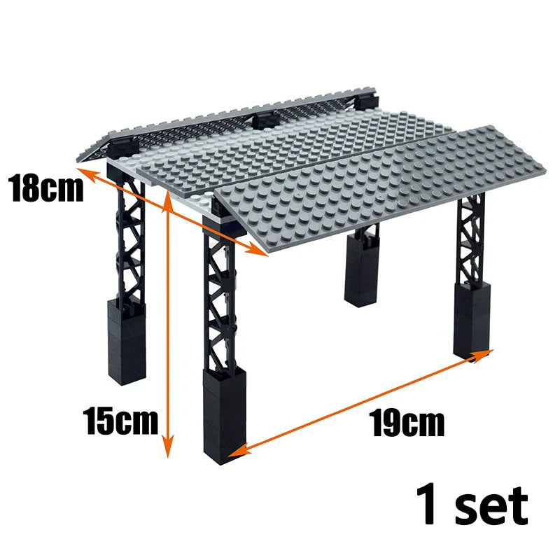 City Trains Parts Bridge Tunnel Model straight curved
