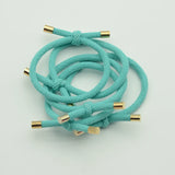 30PCS 5mm Twilled Cords Knotted Elastic Hair Bands