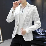 2022 Boutique Men's Fashion Blazer Business Gentleman Elegant
