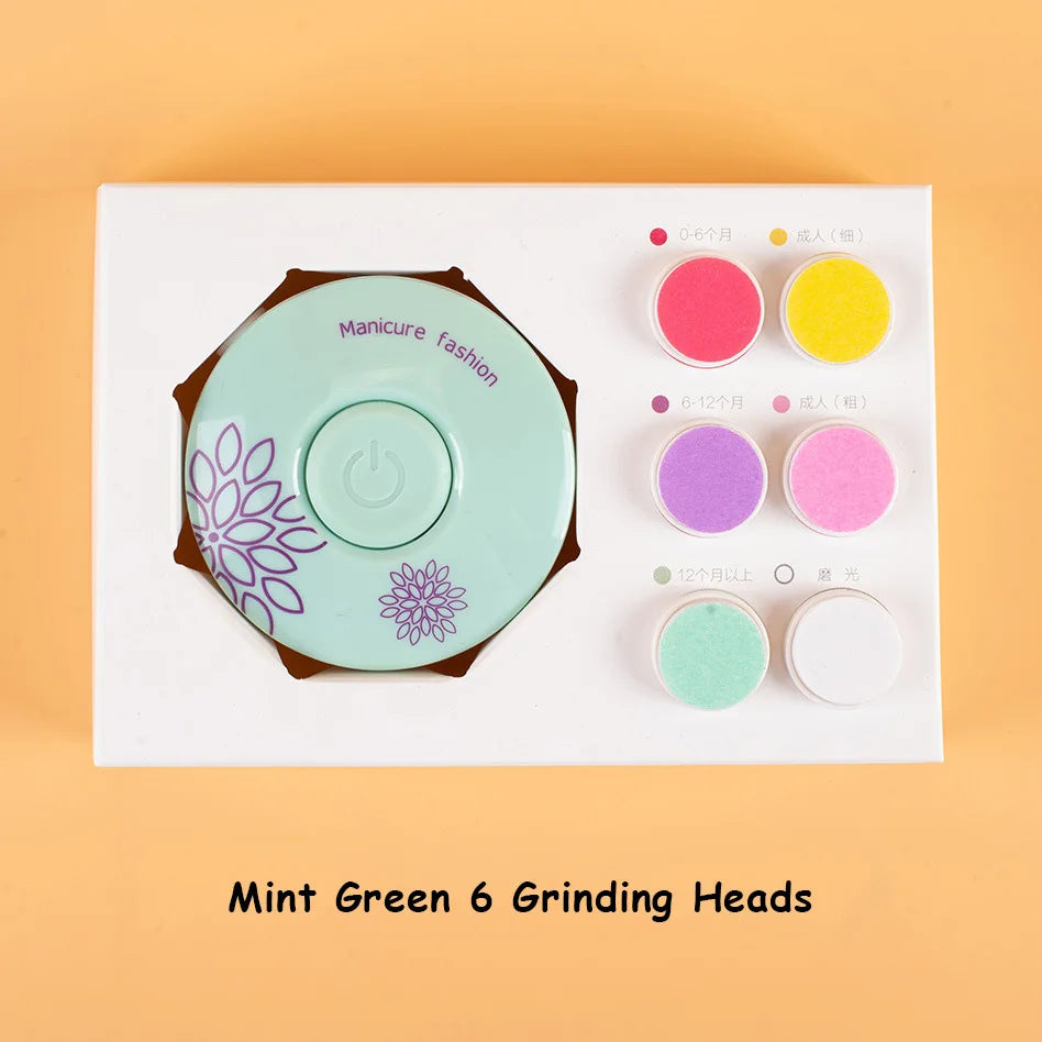 6 PCS/Set Electric Baby Nail Trimmer Kid Nail