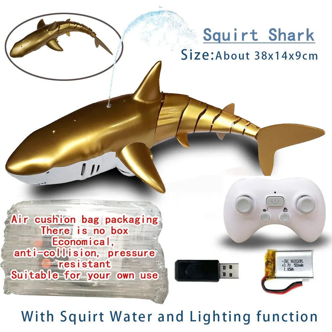 Rc Shark Robot Children Pool Beach Toy Kids