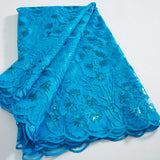 French Tulle Lace Fabric 2024 High Qulity African