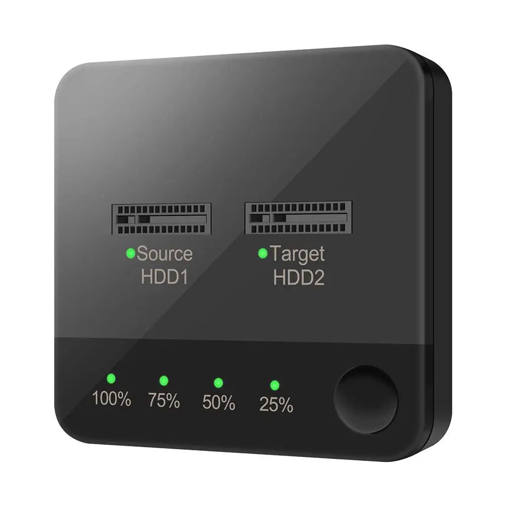 USB 3.1 M.2 SATA Dual-Bay NGFF SSD Enclosure