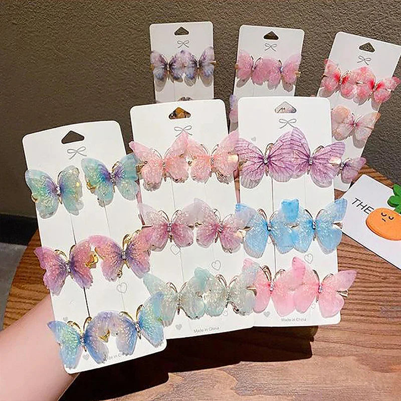 1pc Random Colorful Butterfly Hairpins Girl Hair Clips