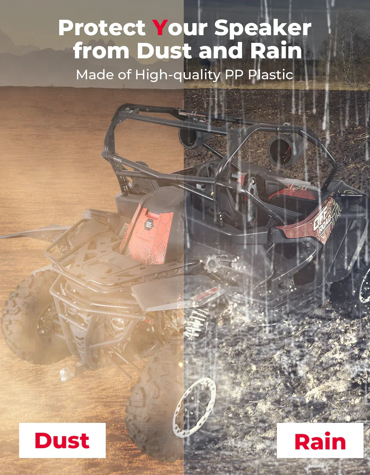 For Can Am UTV ATV Speaker Enclosure Accessories