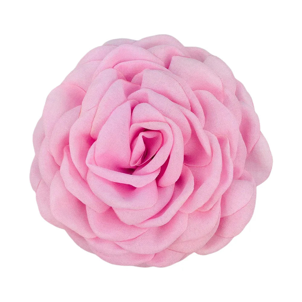 Fabric Rose Flower Crab Hair Clip Ins Popular