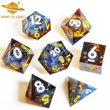 Mini Planet New Design Liquid Core Dice Set