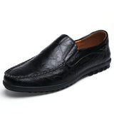 Genuine Leather Men Casual Shoes Luxury Brand 2023