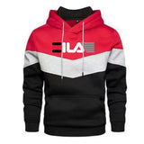 Men's Trending Brand Printed Splicing Hoodies Male Spring