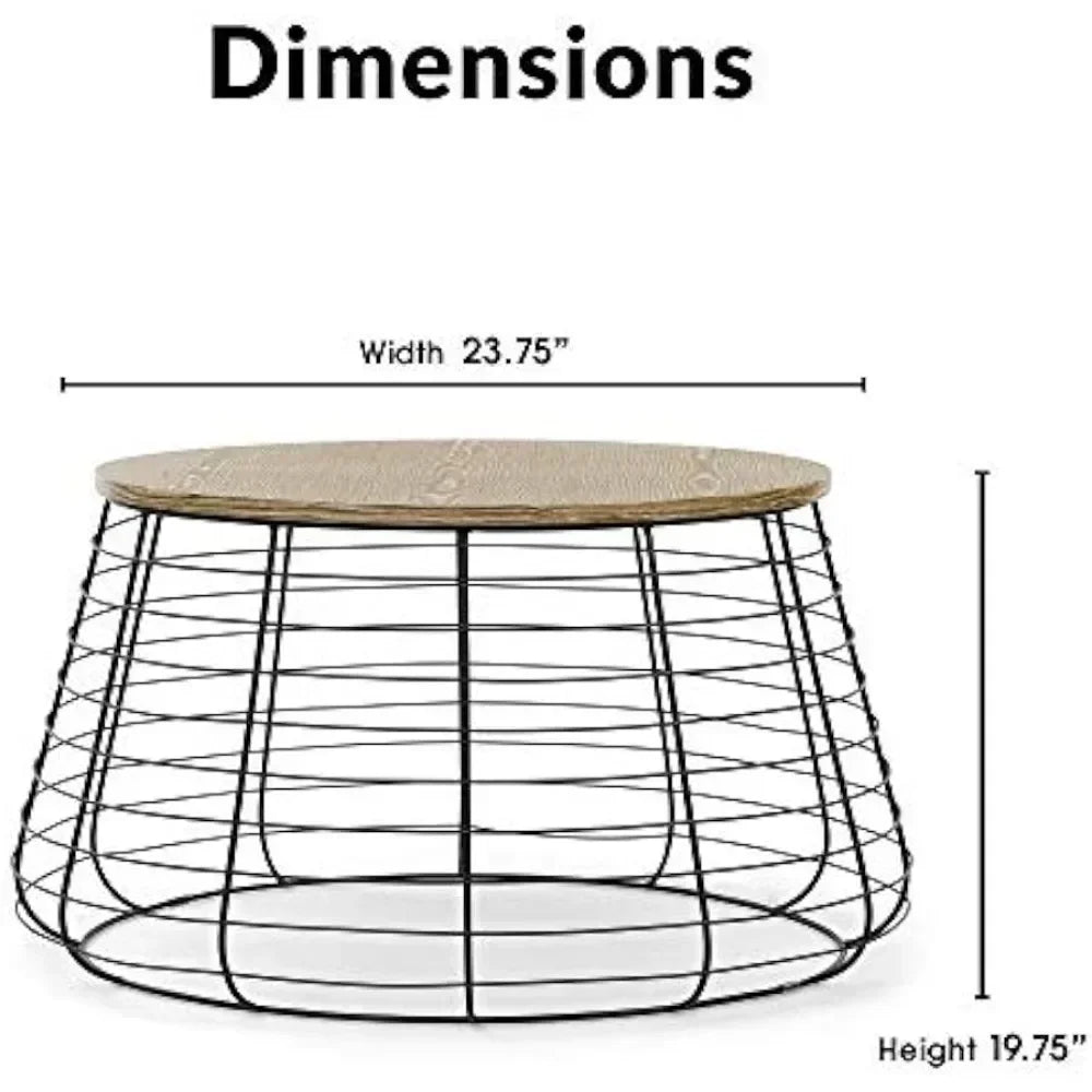 Brown 23.6D X 23.6W X 19.7H in Center