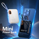 30000mah Portable Power Bank PD100W Detachable USB to
