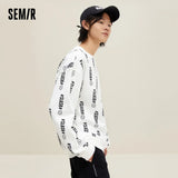 Semir Sweatshirt Men Loose Round Neck Comfortable Fleece