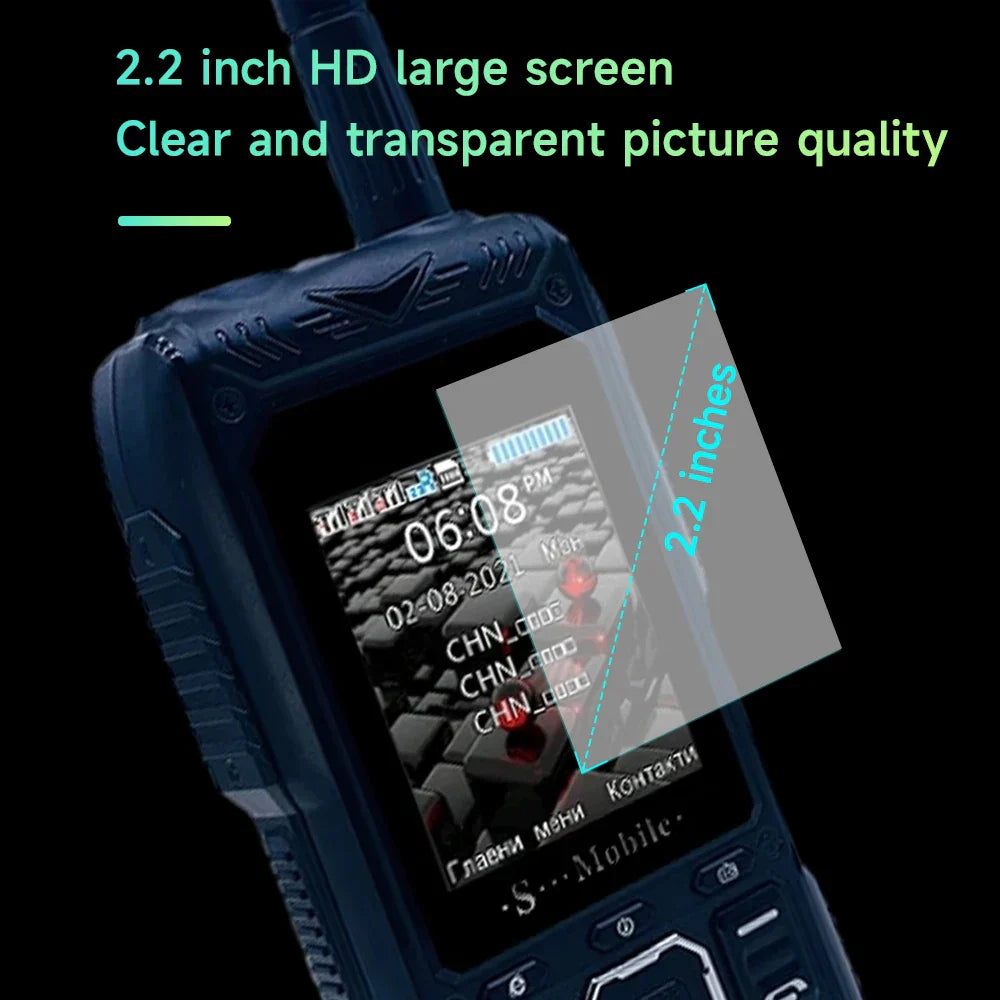 Rugged Mobile Phone Big Battery 2.4inch HD Screen