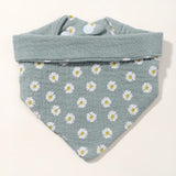 1/3Pcs Baby Headband Saliva Towel Set Floral Print