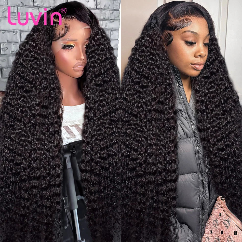 Luvin 250% Deep Wave 13x6 Lace Front Human