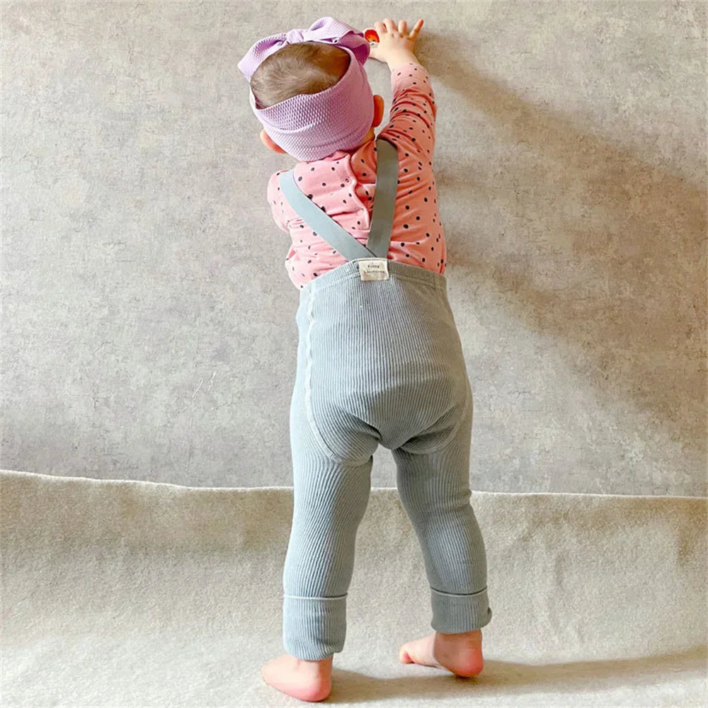 Newborn Baby Tights with Suspender Knitted High Waisted