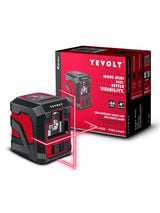 YEVOLT YVRLL4XS2/YVGLL4XS2 Red/Green Cross Line Laser Level 2-Line