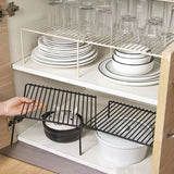 Retractable Kitchen Shelf Multifunctional Expandable Stackable Sliding Rack