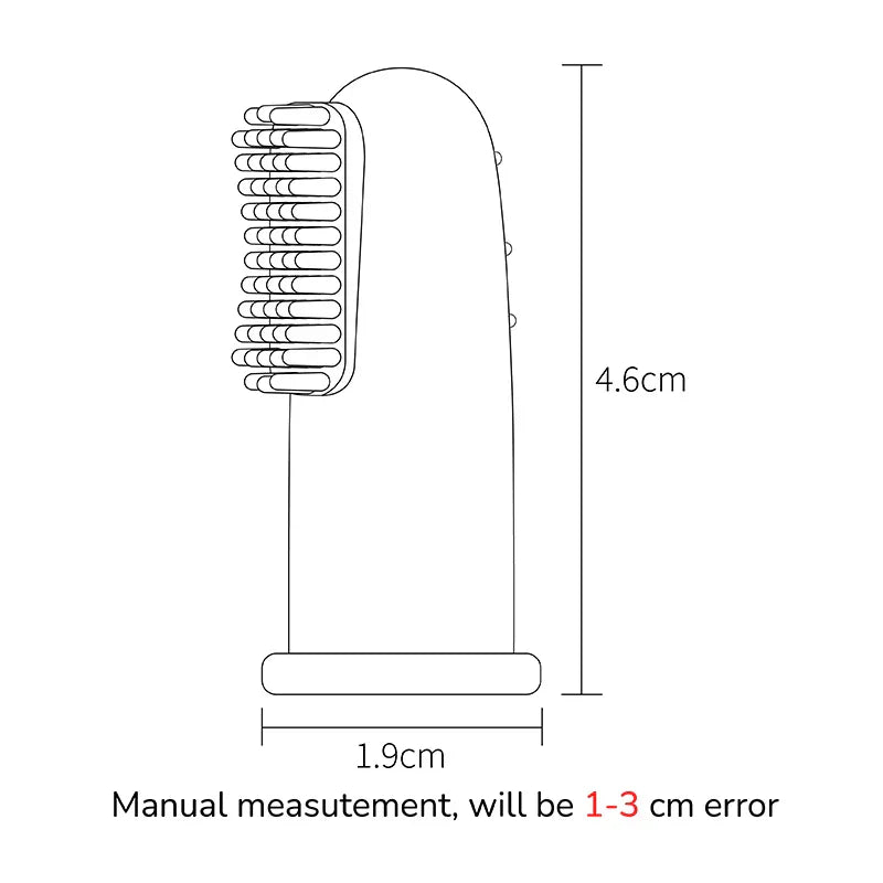 100PC Silicone Baby Soft Finger Toothbrush BPA Free