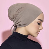 Inner Tie Back Hijab Cap Modal Turban Hat