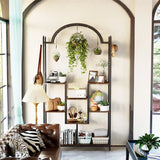 5-Tier Tall Indoor Plant Stand, 74.8'' Arched Metal