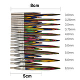 Knitting Needles Removable Ebony Wood 1 Set Crochet