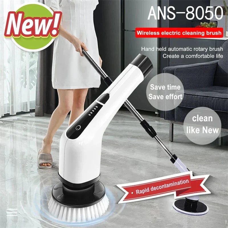 7 In 1 Electric Cleaning Turbo Scrub Brush