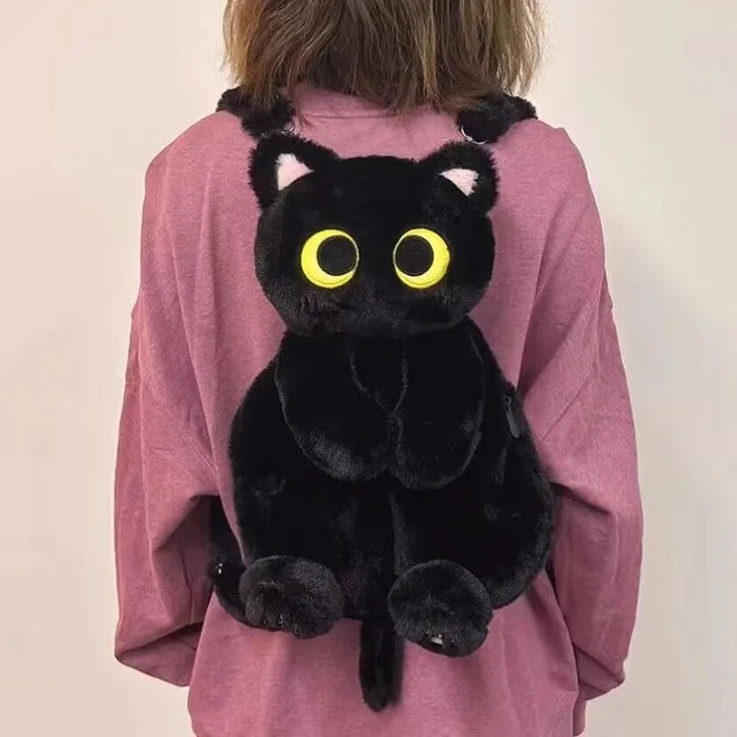 40cm Kawaii Plush Big Eyes Cat Toy Backpack