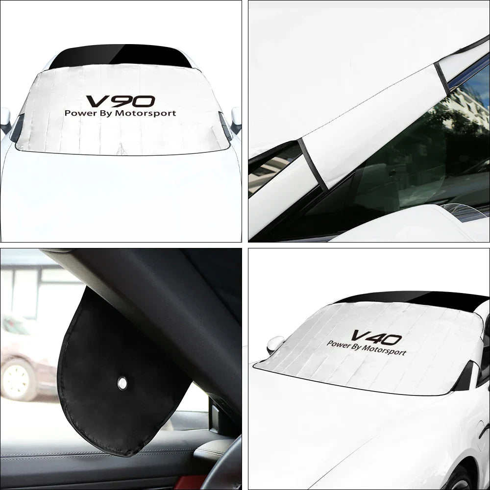 Car Front Windshield Sunshade Auto Accessories For Volvo XC90 XC60 C30 T6 S60 C70 XC40 V40 XC70 V70 V60 V50 S80 S40 AWD V90 S90