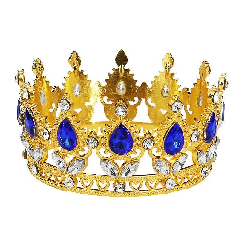 Baroque Vintage Princess Queen Bridal Crown Headwear Crystal