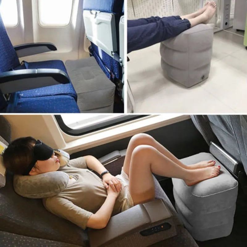 PVC Kids Flight Sleeping Footrest Pillow Resting Pillow