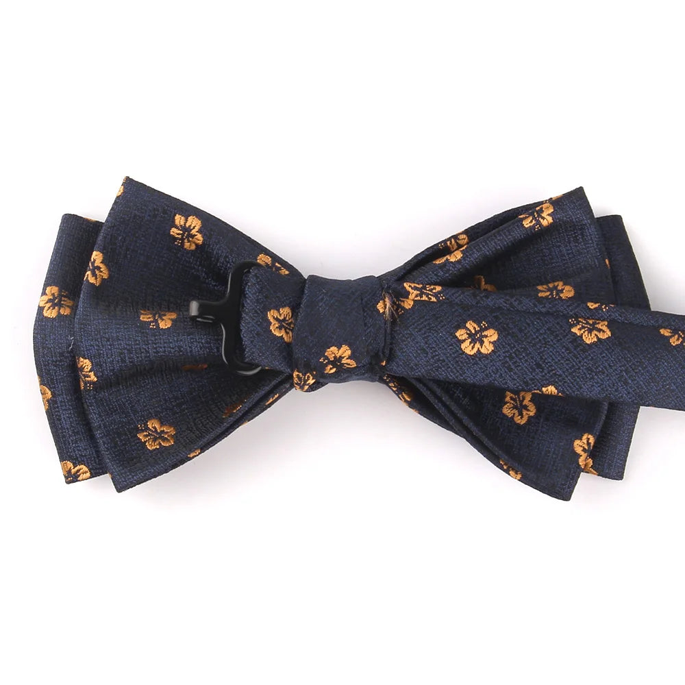 New Suits Bowtie For Groom Fashion Striped Bow