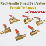 Brass Barb Ball Valve: Female Thread Connector for